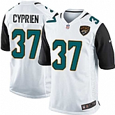 Nike Men & Women & Youth Jaguars #37 Cyprien White Team Color Game Jersey,baseball caps,new era cap wholesale,wholesale hats